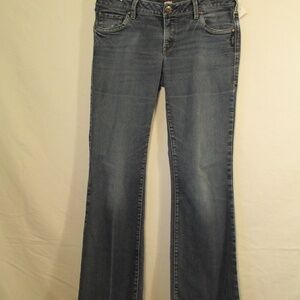 Silver Jeans Co. Aiko mid-rise bootcut denim 5 Pocket Zip fly Button Closure